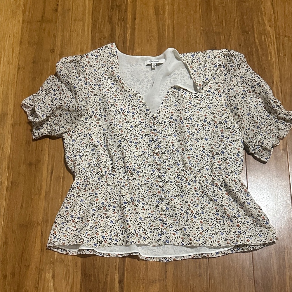 LAST CHANCE OFFER: Madewell Multicolor Floral Blouse